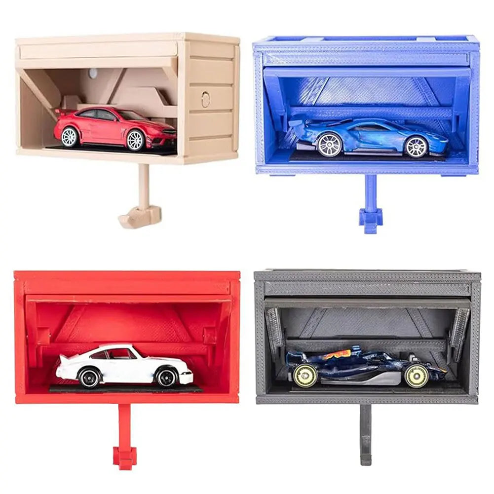 3D Car Garage Key Holder With Opening Door β Wall Mounted Key Organizer Box