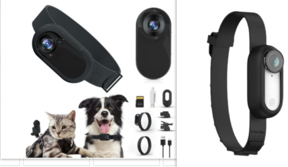 HD 1080P Pet Collar Camera – Wireless Indoor & Outdoor Recording for Cats and Dogs