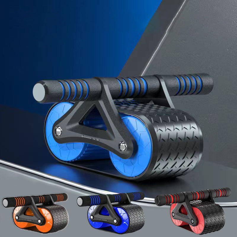Automatic Rebound Ab Roller – Double Wheel Core Trainer for Men & Women | Home Workout Equipment with Non-Slip Grip