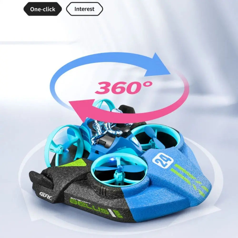 3-in-1 RC Drone Boat Car – Land, Air & Water Mode |