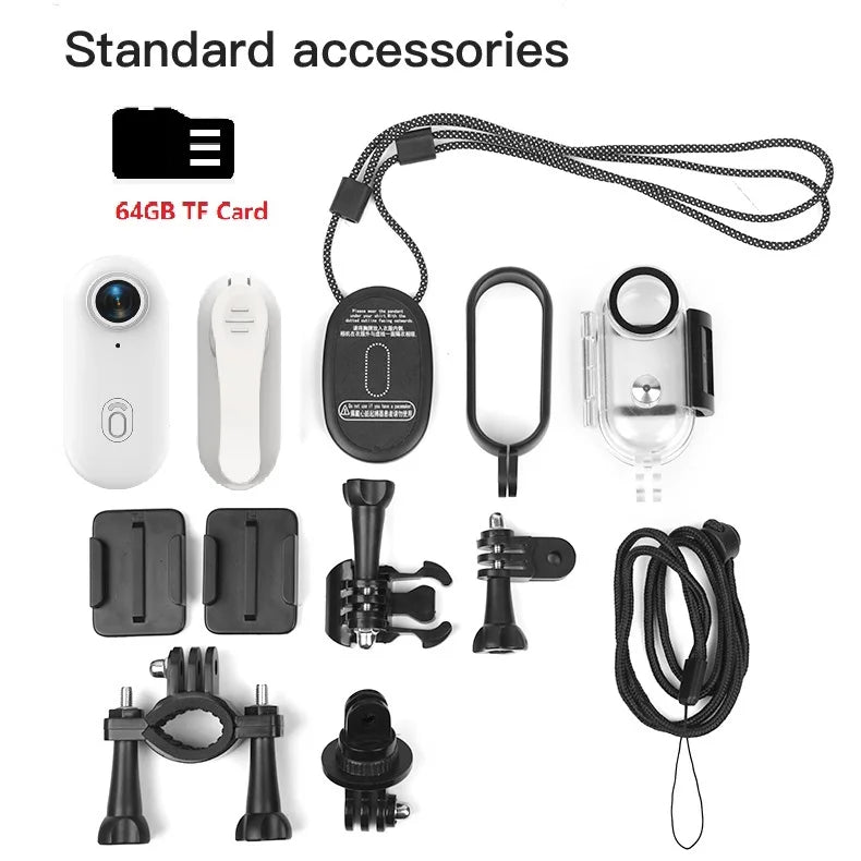 4K Ultra HD Action Camera with WiFi & Accessories – 64GB Memory, Waterproof 30M, Long Battery Life